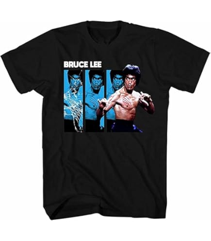 Amazon.co.jp: ブルース・リー おもしろ Tシャツ 総合格闘技 黒 M/L